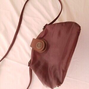 Burgundy Capazio shoulder bag